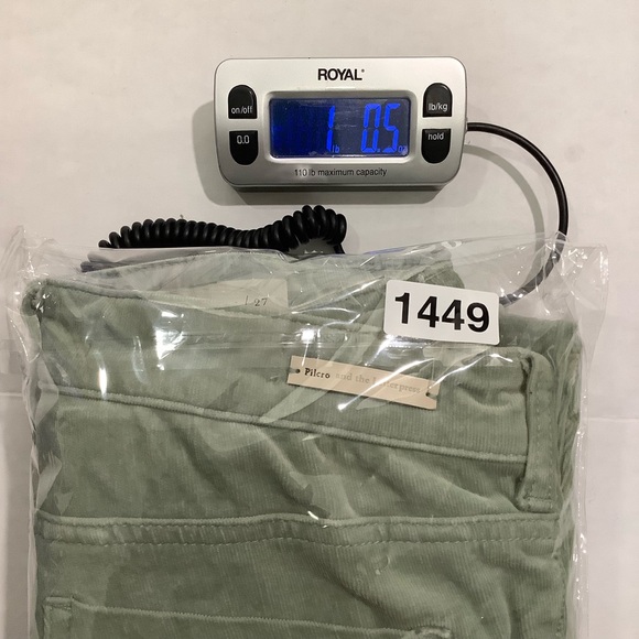 Pilcro & The Letterpress Anthropologie High Rise Skinny Pants Corduroy - Picture 13 of 13